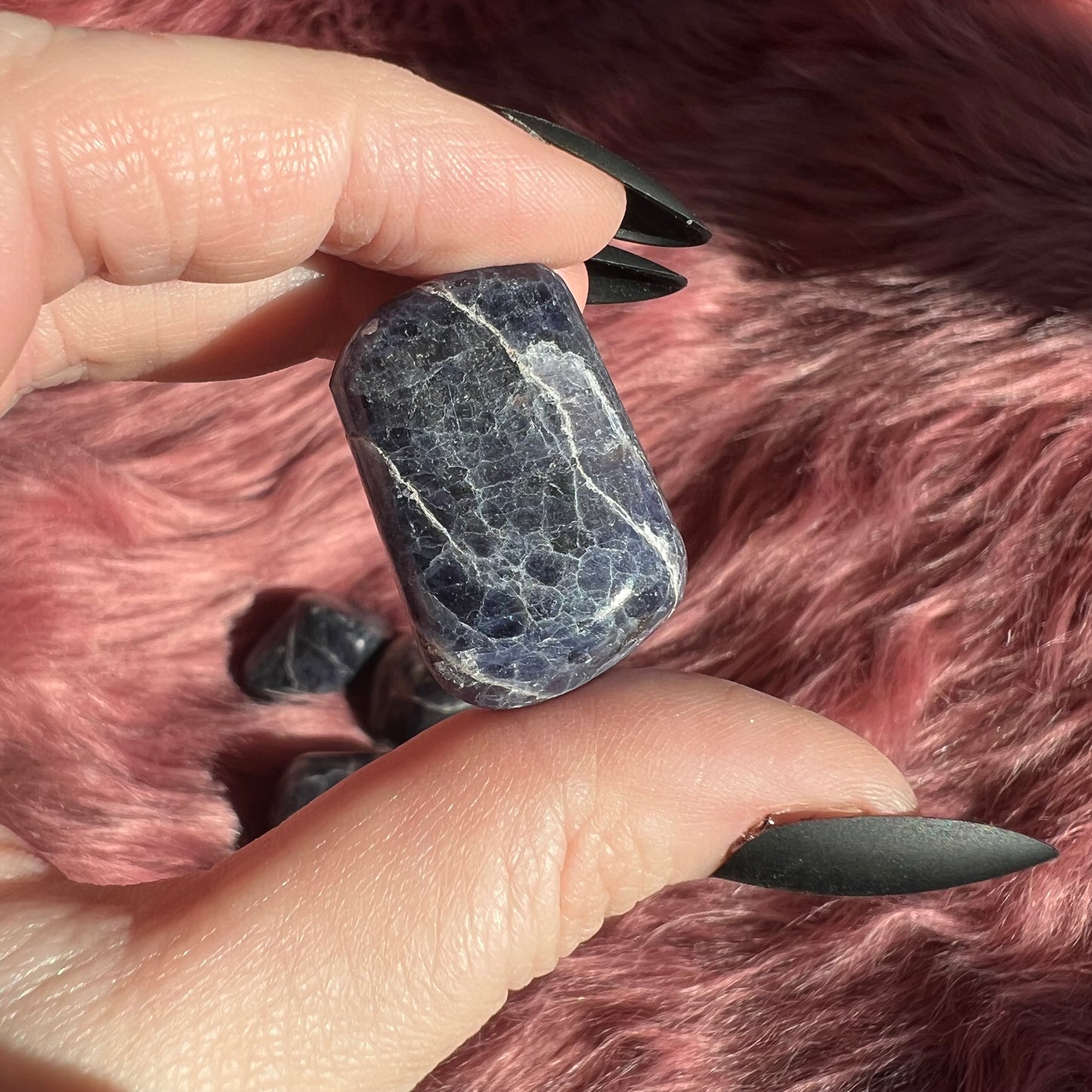 ONE (1) Stunning High Quality Iolite Crystal Tumble - Intuitively Picked