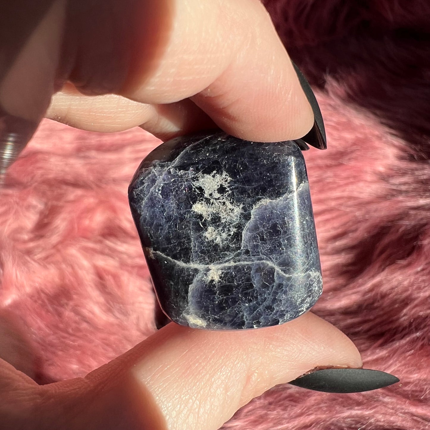 ONE (1) Stunning High Quality Iolite Crystal Tumble - Intuitively Picked