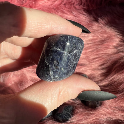 ONE (1) Stunning High Quality Iolite Crystal Tumble - Intuitively Picked