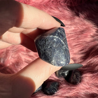 ONE (1) Stunning High Quality Iolite Crystal Tumble - Intuitively Picked