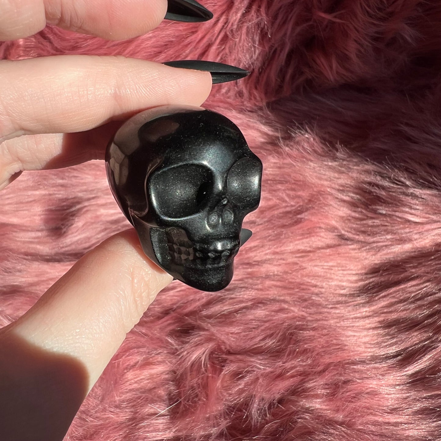 Stunning High Quality Small Obsidian Skull