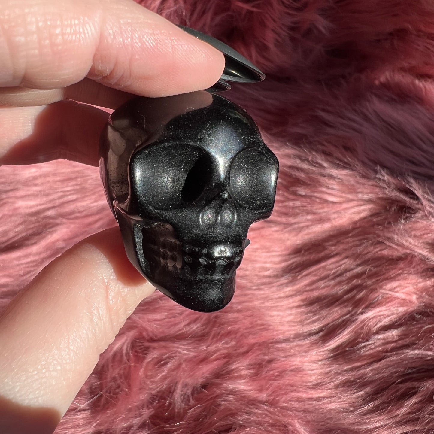 Stunning High Quality Small Obsidian Skull