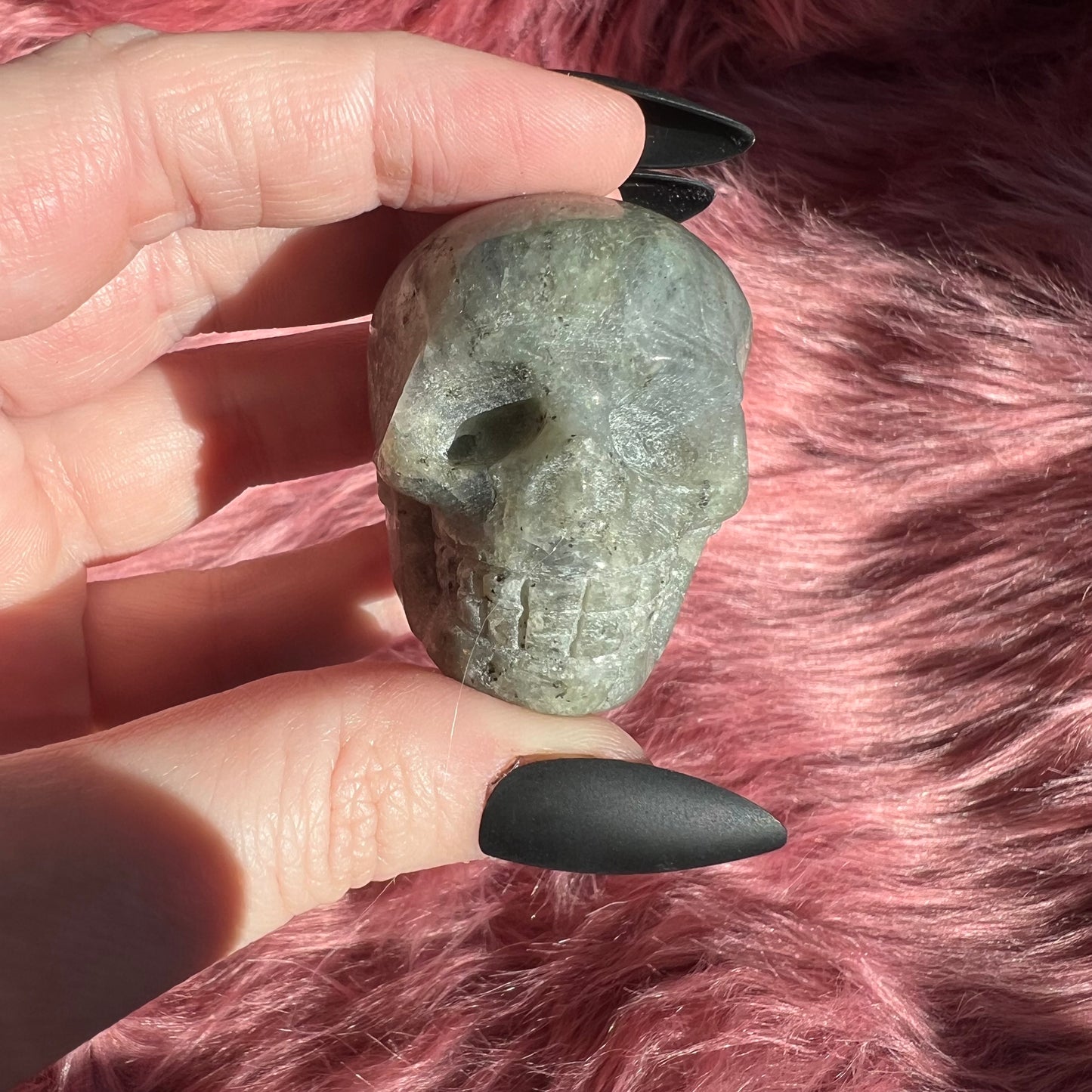 Stunning High Quality Small Labradorite Skull