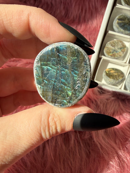 Stunning Flashy Labradorite Seer Stones - Intuitively Selected