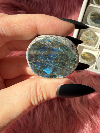 Stunning Flashy Labradorite Seer Stones - Intuitively Selected