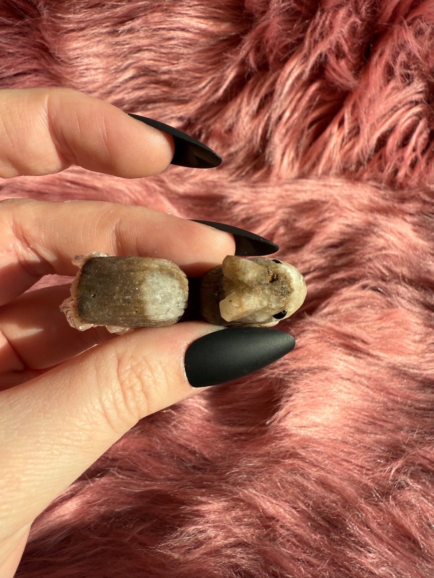 Stunning High Quality Raw Clear Quartz Squirrel Rock Carving