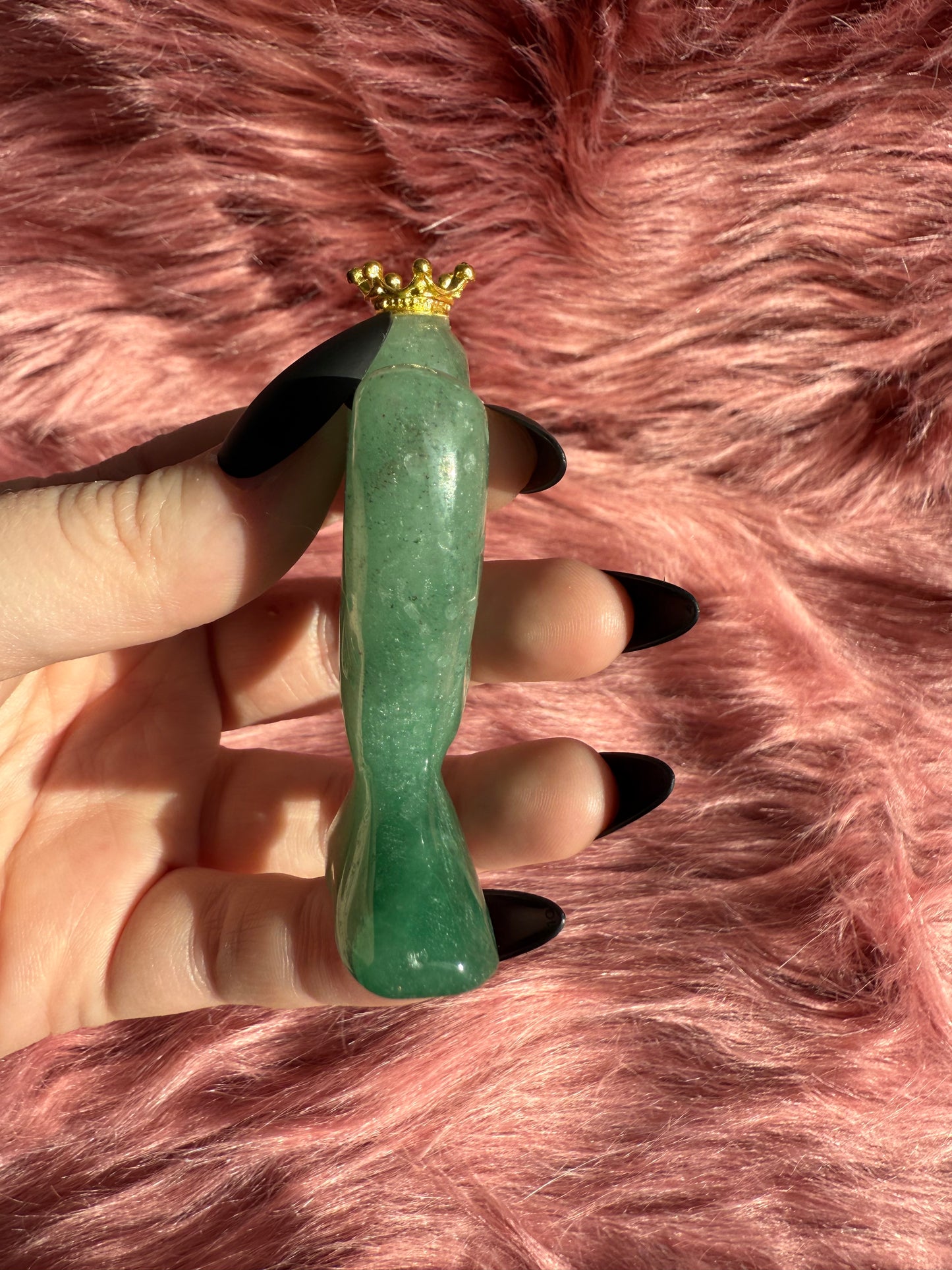 Stunning High Quality Green Adventurine Cactus Carving