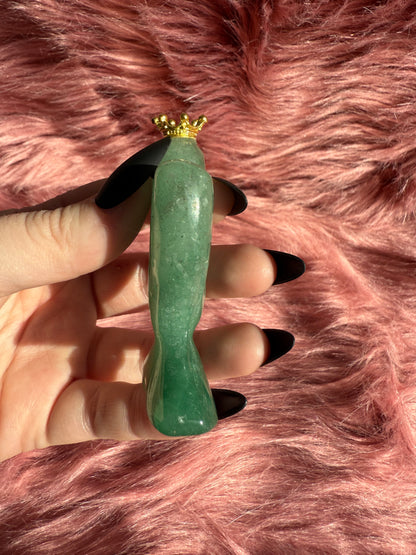 Stunning High Quality Green Adventurine Cactus Carving