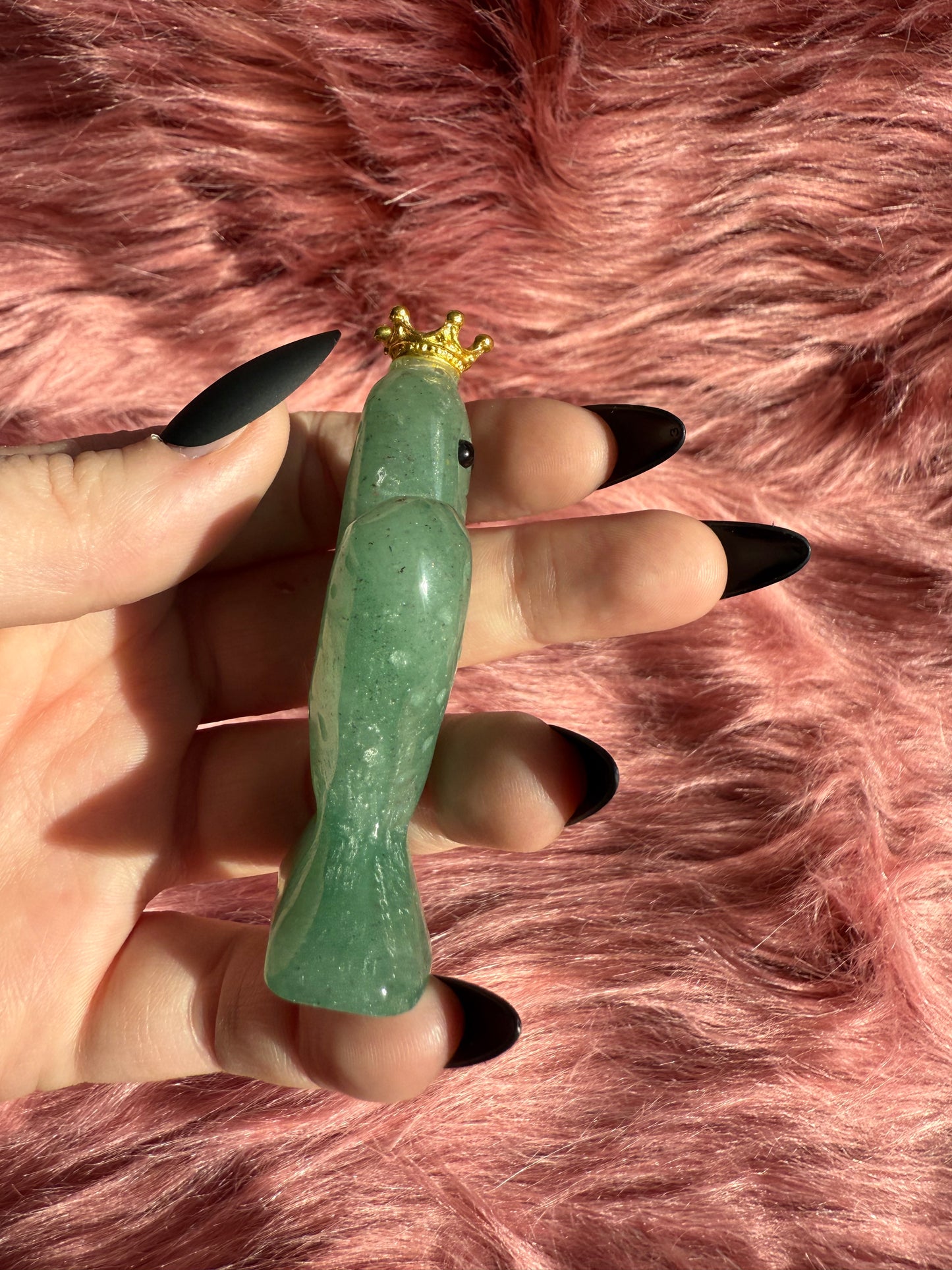 Stunning High Quality Green Adventurine Cactus Carving