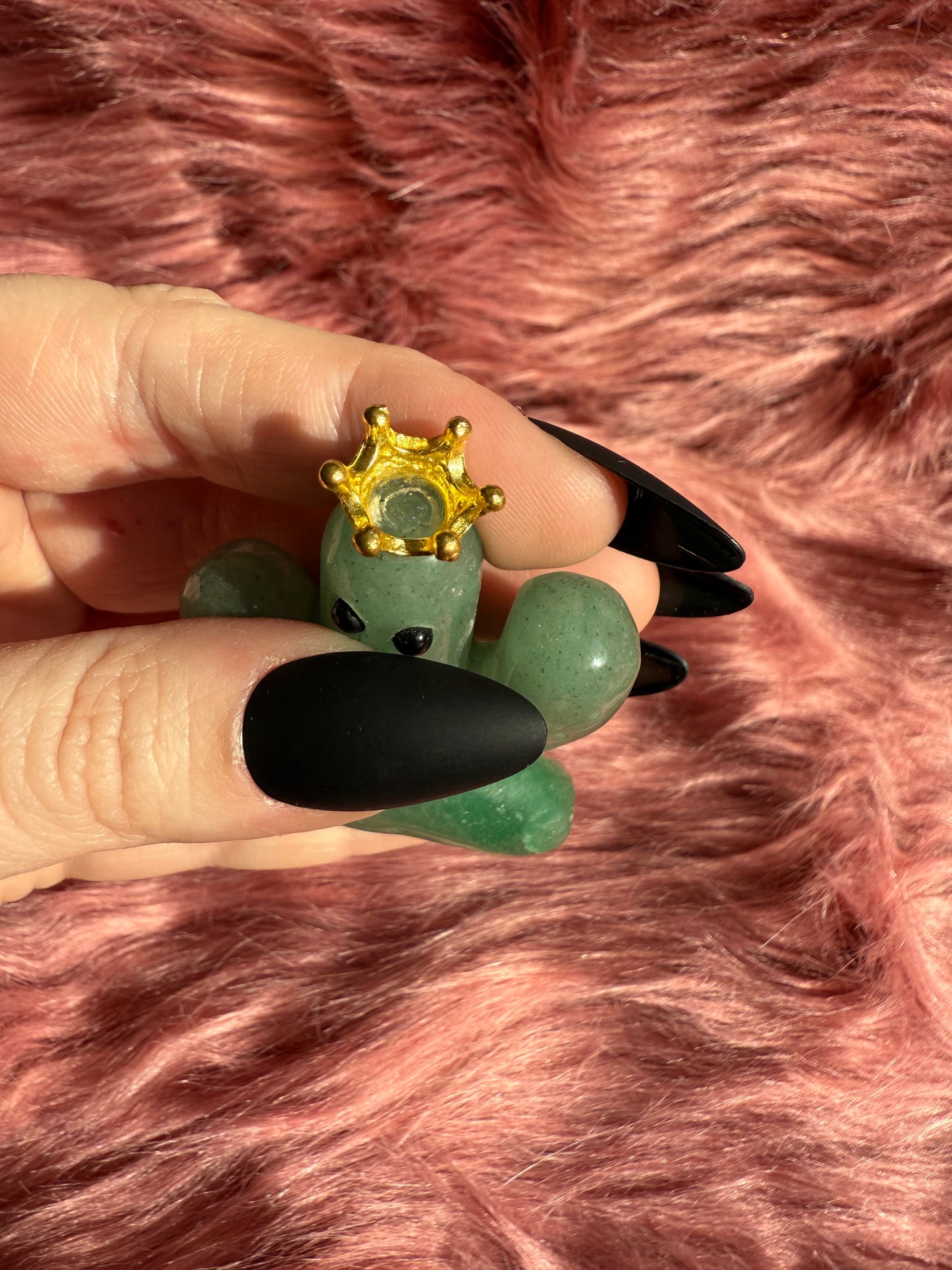 Stunning High Quality Green Adventurine Cactus Carving