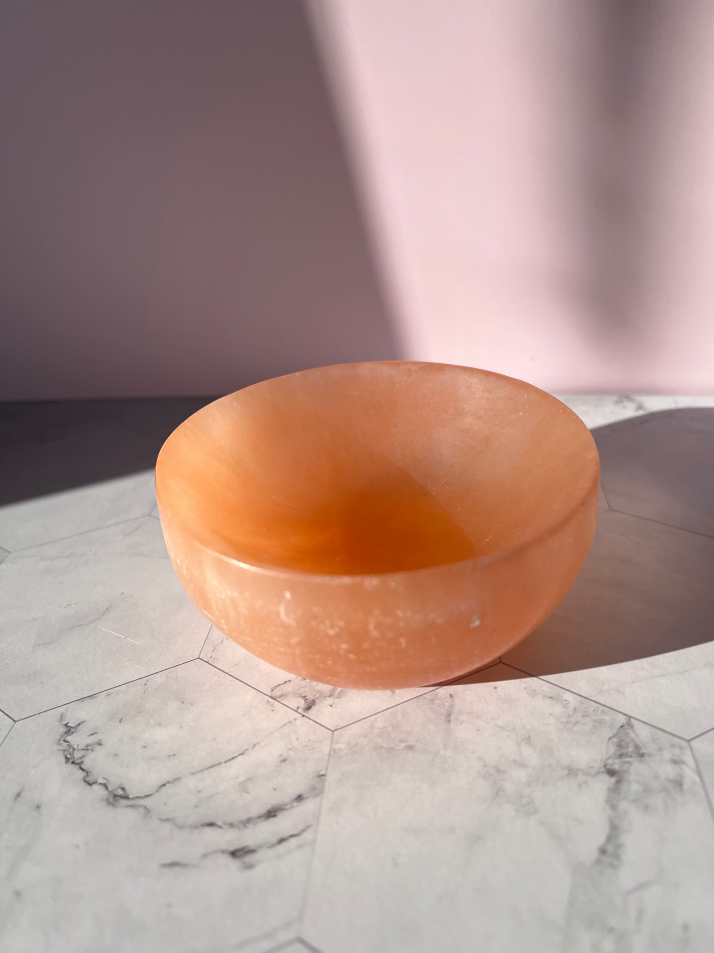 ONE (1) Stunning Medium Sized Satin Spar Selenite Bowl