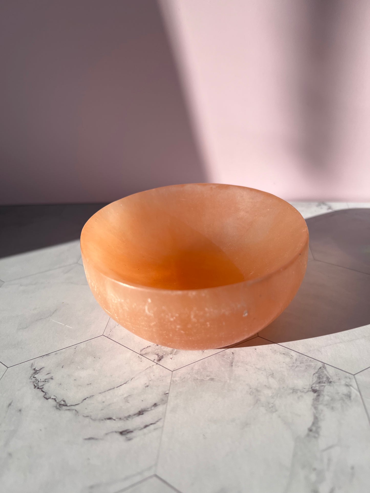 ONE (1) Stunning Medium Sized Satin Spar Selenite Bowl