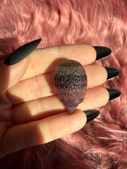 Stunning High Quality Fluorite Mini Hedgehog Carving - B