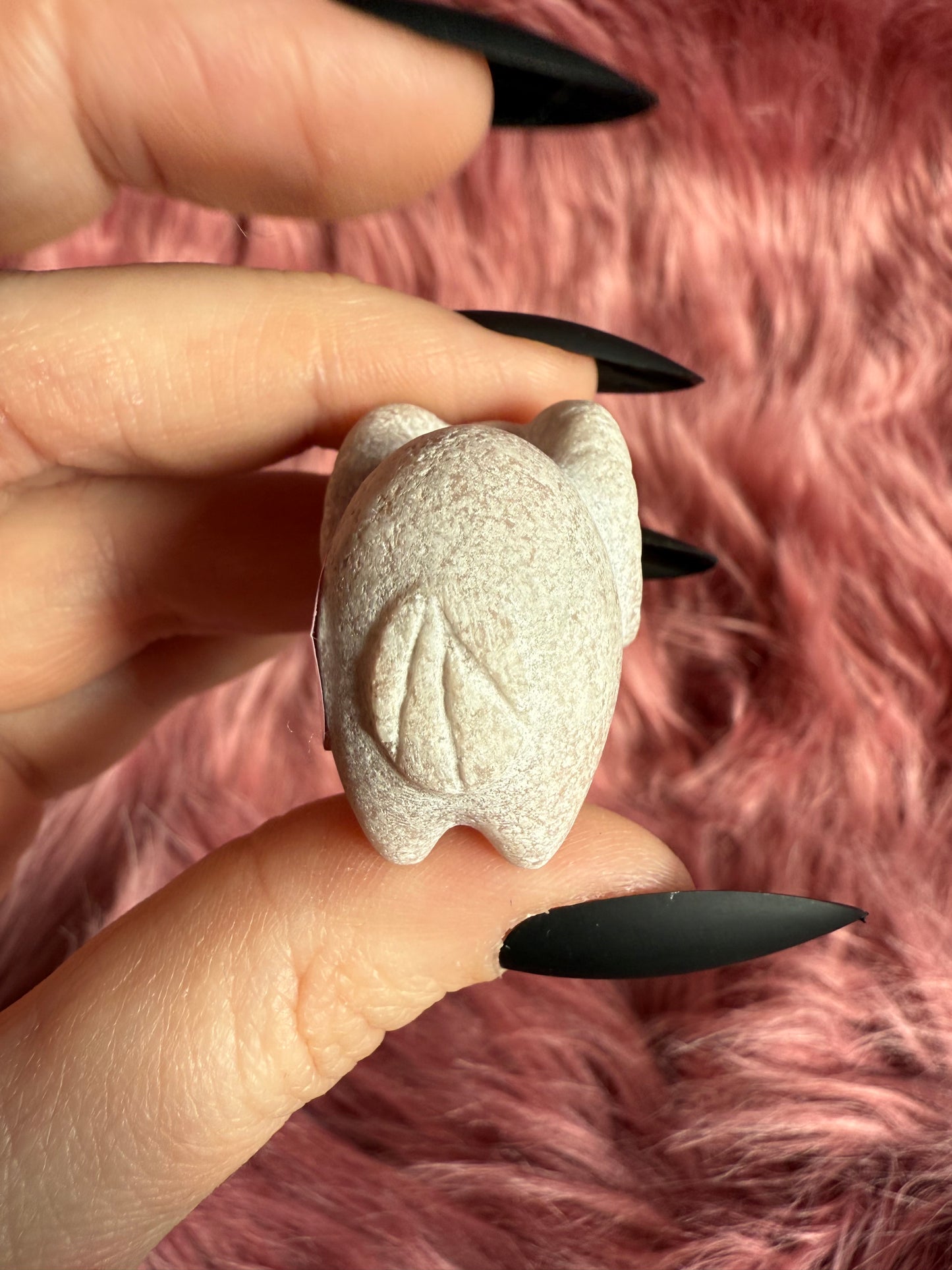 Stunning High Quality Pink Opal Ram Carving