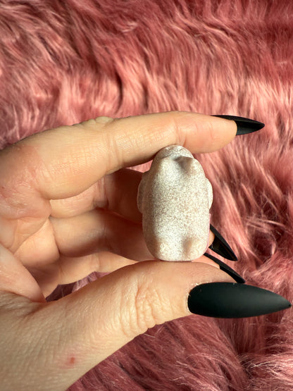 Stunning High Quality Pink Opal Ram Carving