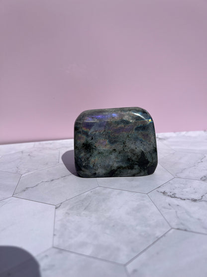 ONE (1) Stunning Flashy Purple Labradorite Freeform (106)