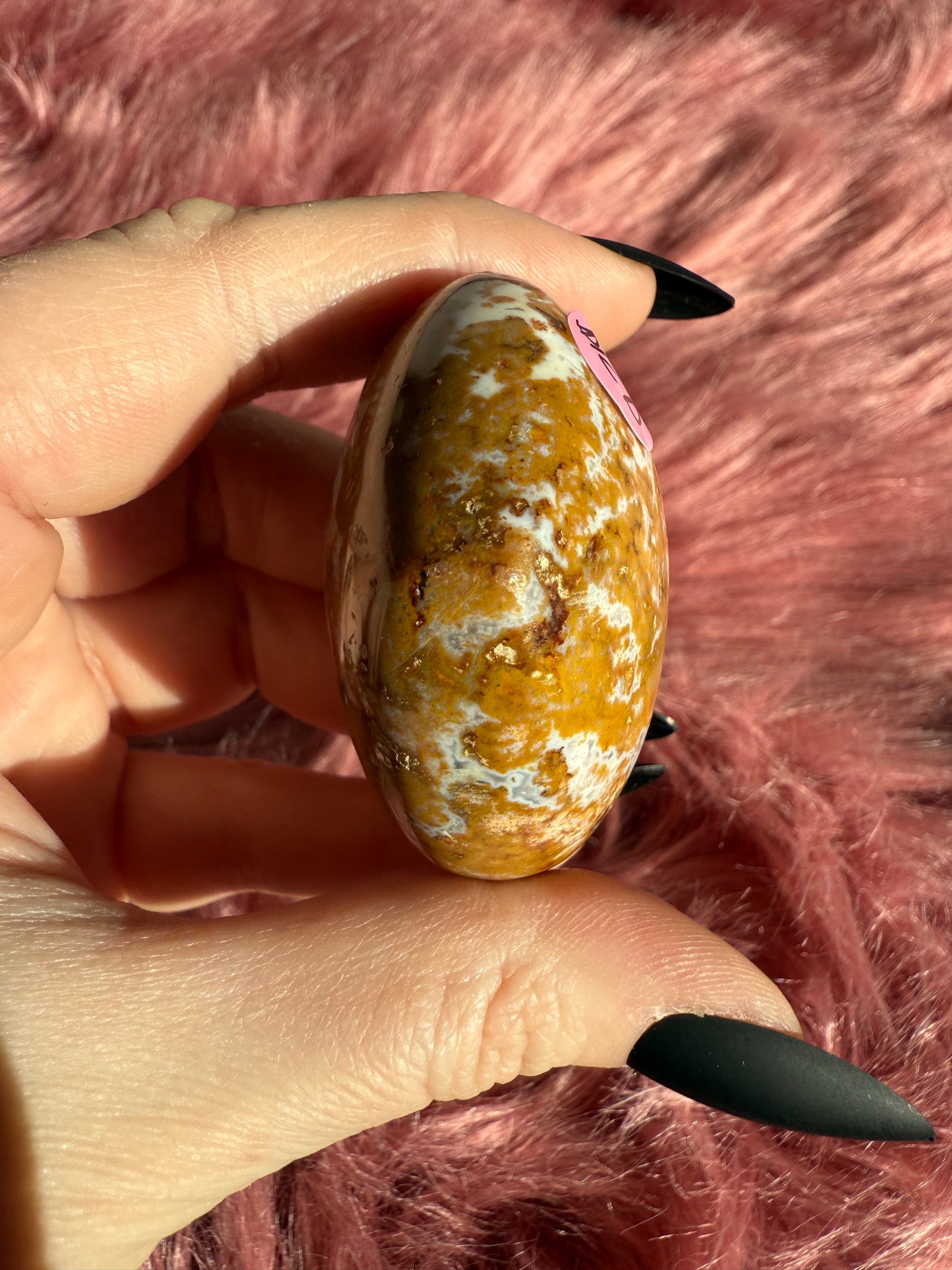 Stunning Sea (Ocean) Jasper Medium Size Heart Carving