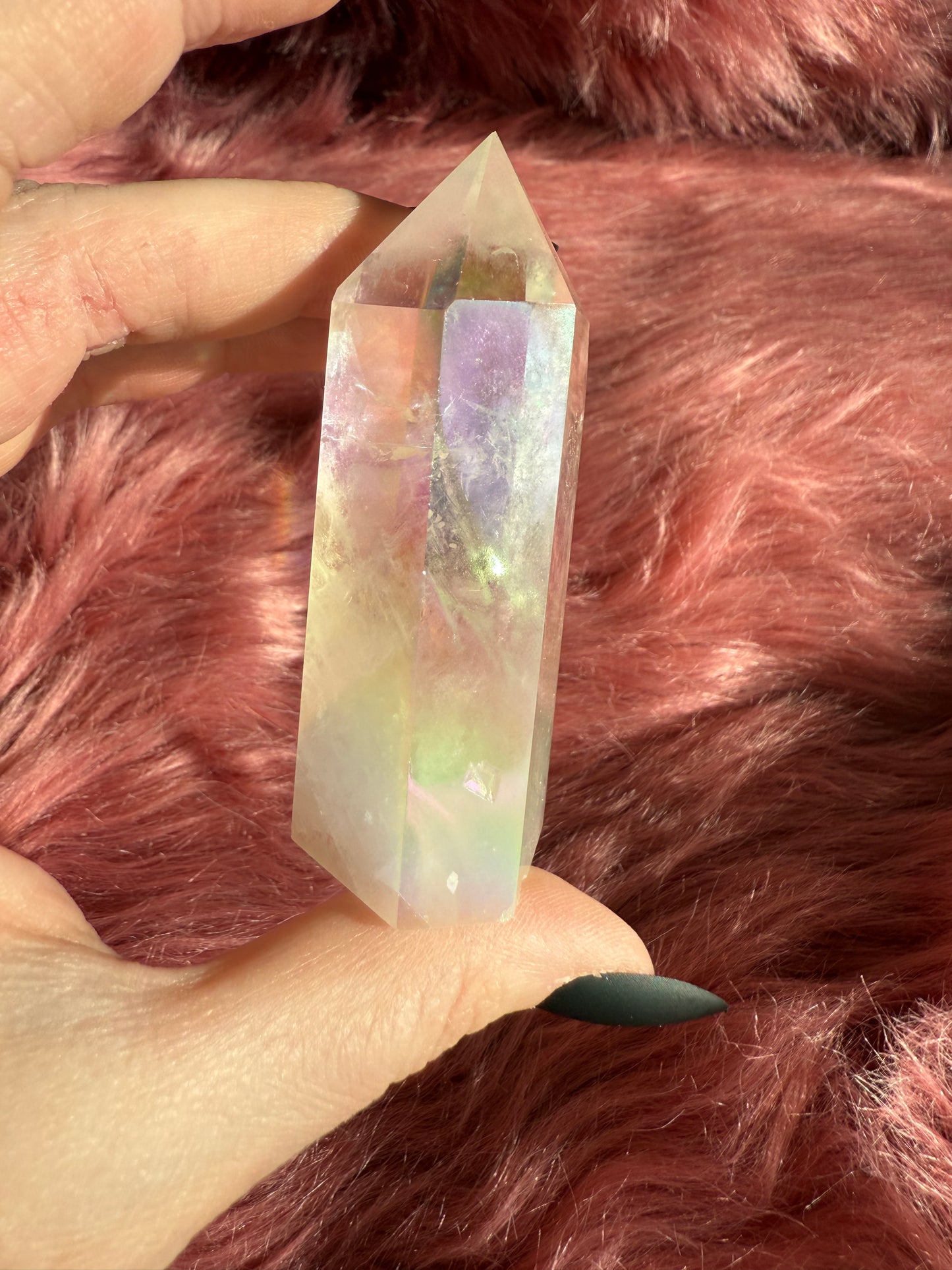 Stunning Aura Treated Quartz Tower - 34