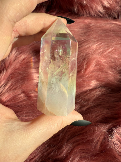 Stunning Aura Treated Quartz Tower - 34