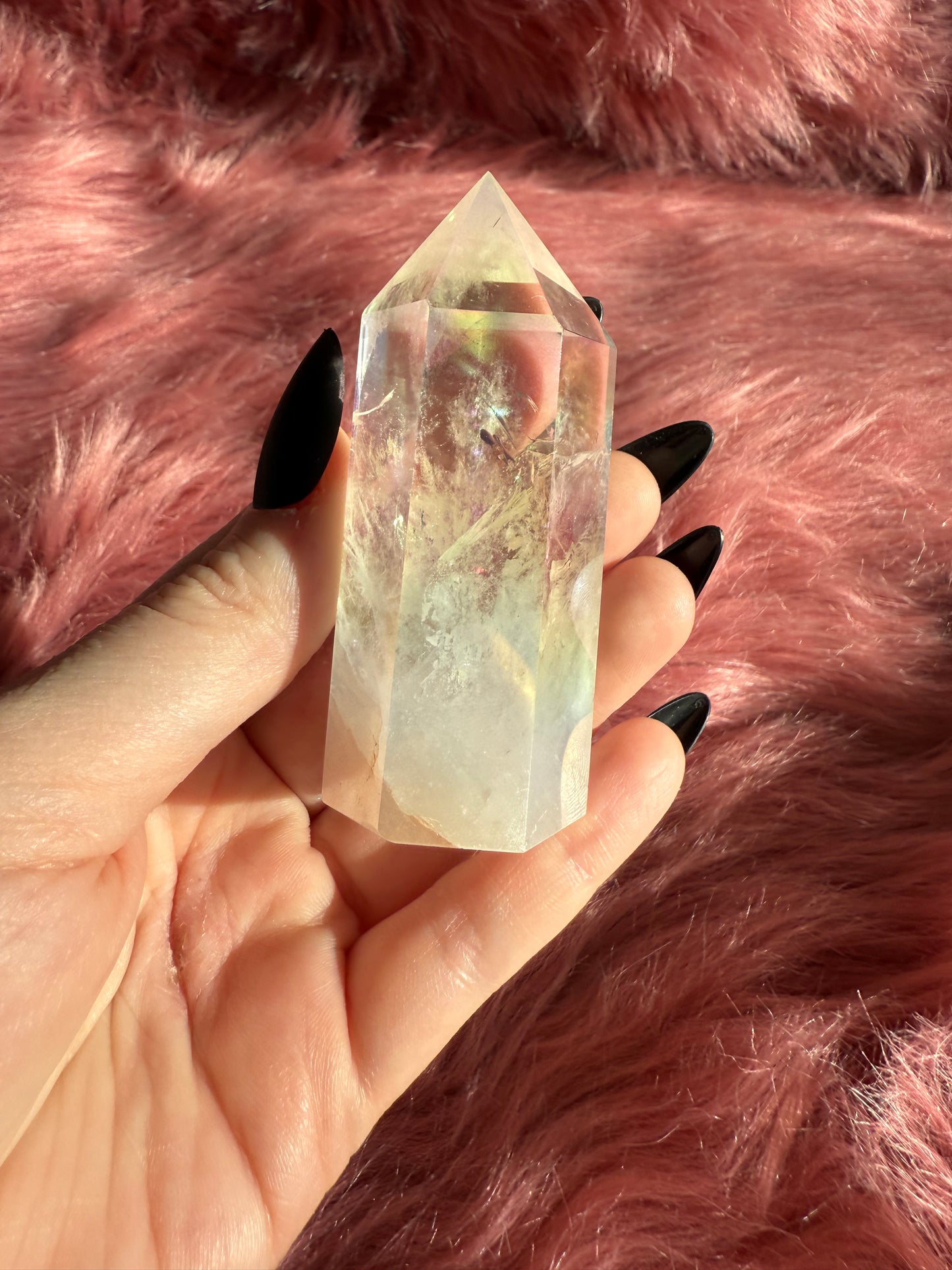 Stunning Aura Treated Quartz Tower - 34