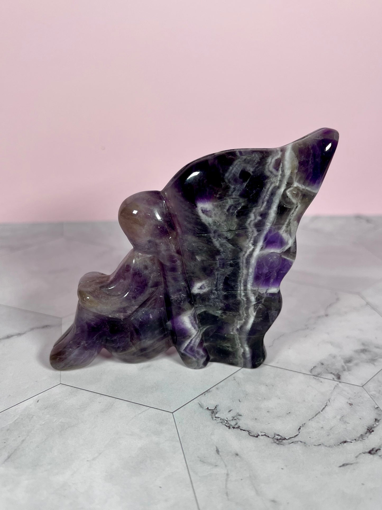 ONE (1) Stunning Dream Amethyst Fairy Crystal Carving