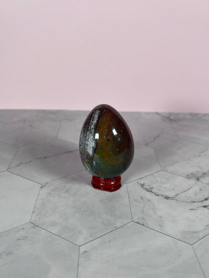 Stunning High Quality Ocean Jasper Egg