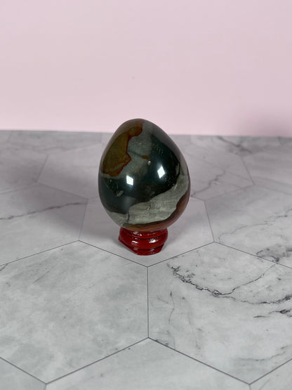 ONE (1) Stunning High Quality Polychrome Jasper Egg