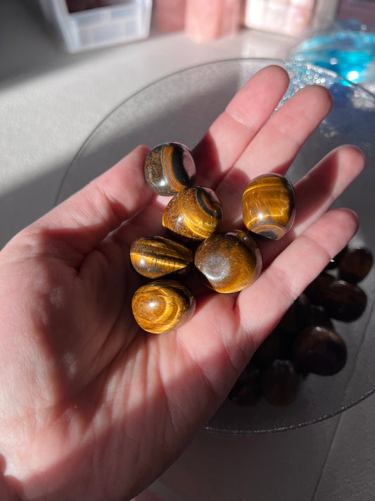 ONE (1) Stunning Tiger's Eye Crystal Tumble - Intuitively Picked