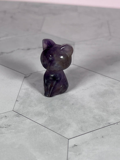 ONE (1) Stunning High Quality Small Luna Cat Carving