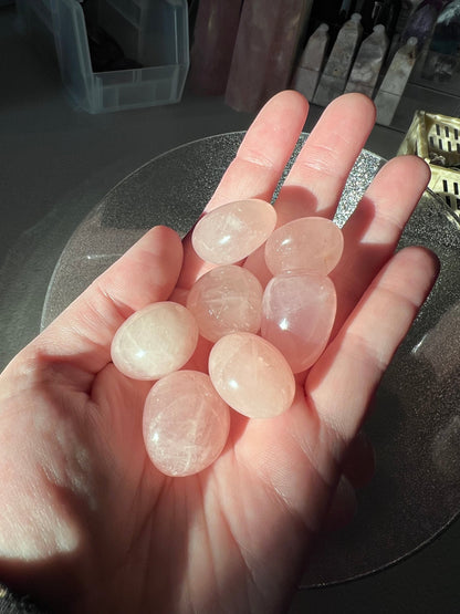 ONE (1) Stunning Rose Quartz Crystal Tumble - Intuitively Picked