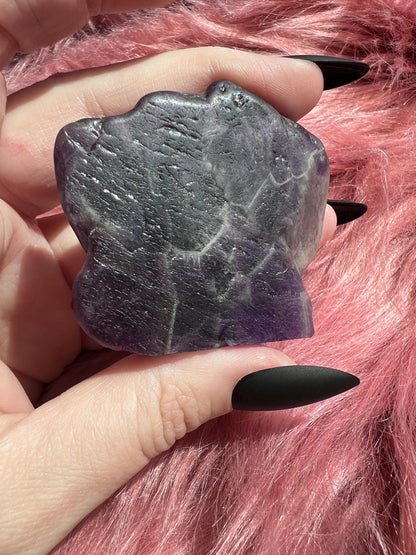 ONE (1) Stunning High Quality Amethyst Pet Rock Carving C