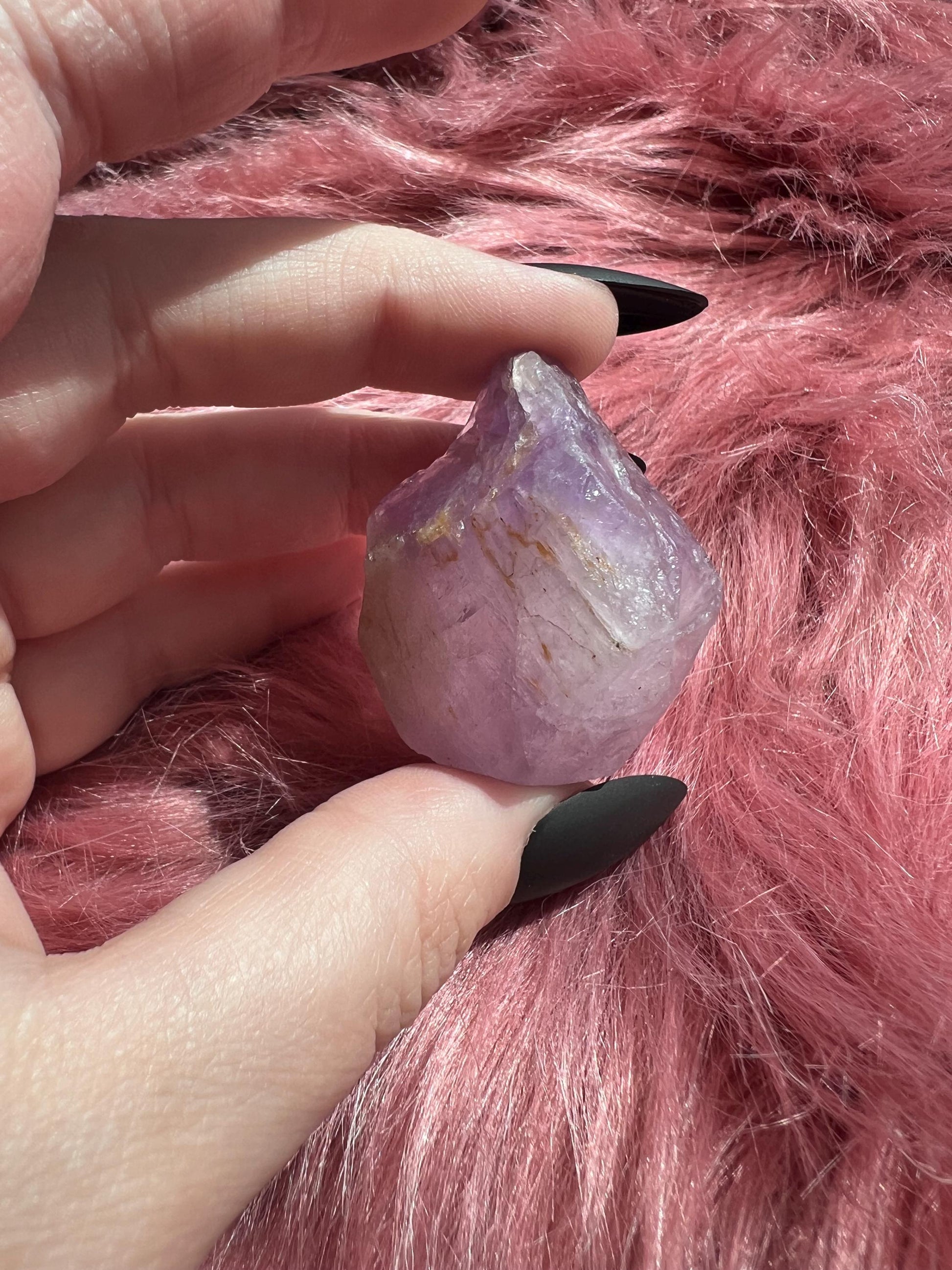 ONE (1) Stunning High Quality Amethyst Pet Rock Carving A