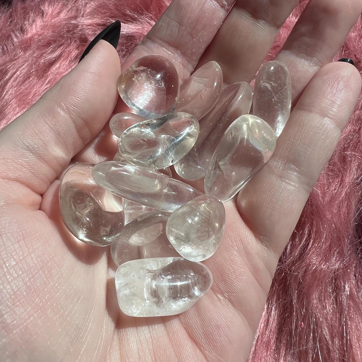 ONE (1) Stunning Clear Quartz Tumble - Intuitively Picked