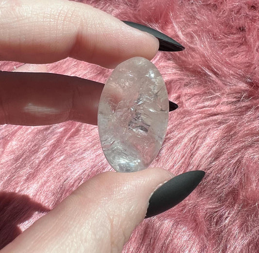 ONE (1) Stunning Clear Quartz Tumble - Intuitively Picked