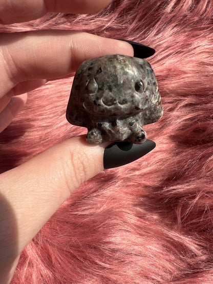 ONE (1) Stunning High Quality Small Cinnamaroll Dog Carving
