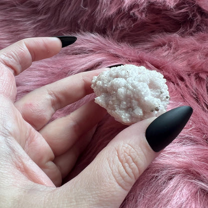 ONE (1) Stunning Pink Calcite with Pyrite Specimen