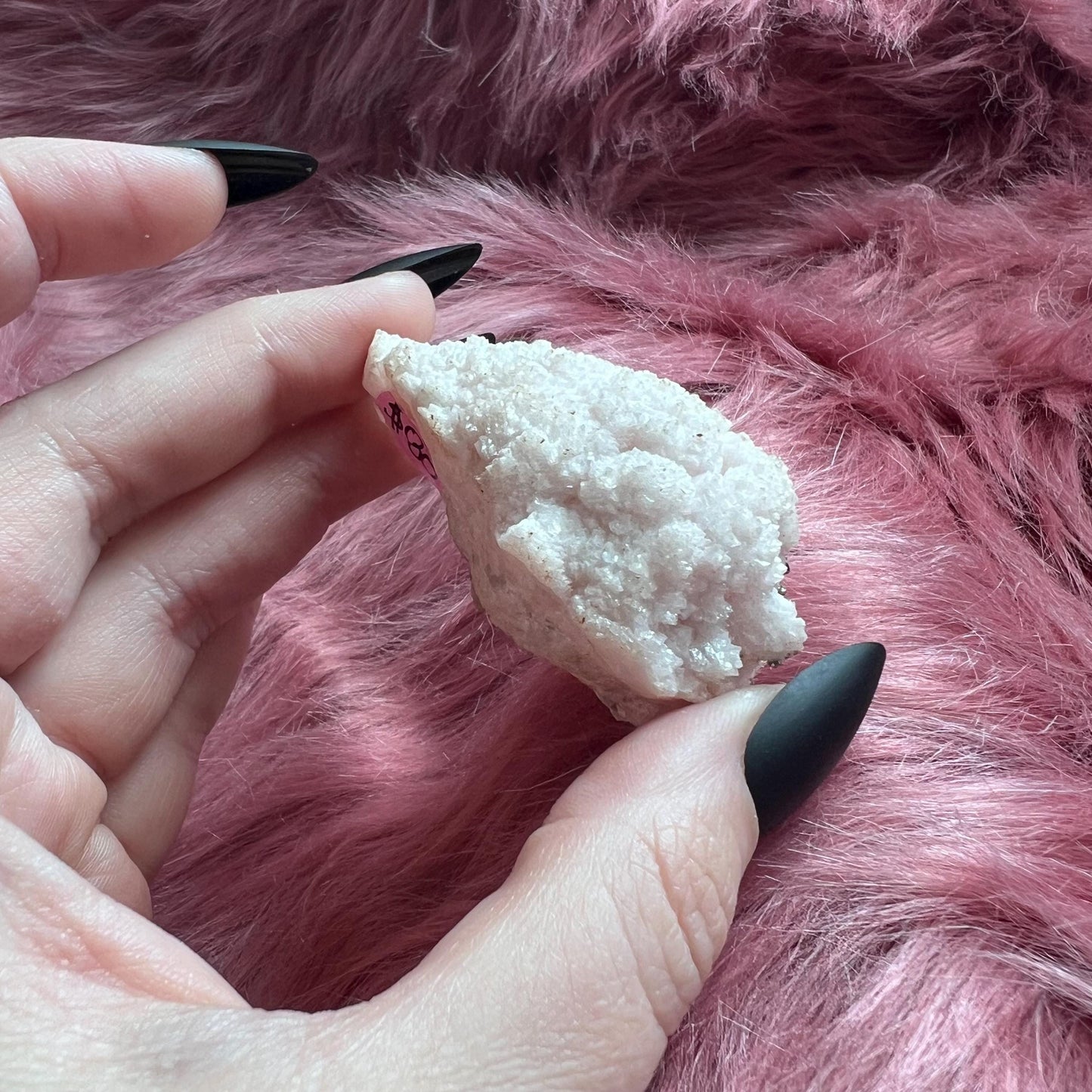 ONE (1) Stunning Pink Calcite with Pyrite Specimen