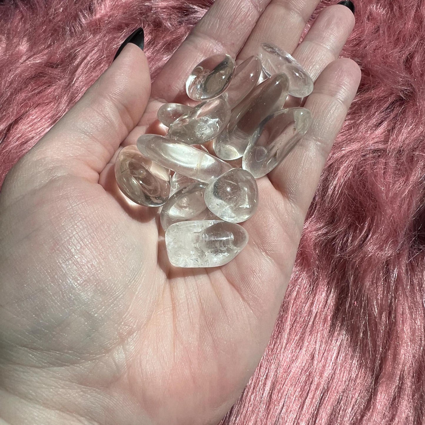 ONE (1) Stunning Clear Quartz Tumble - Intuitively Picked