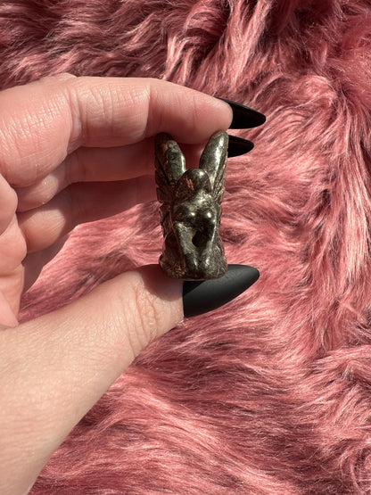 ONE (1) Stunning High Quality Small Fairy Pyrite Carving