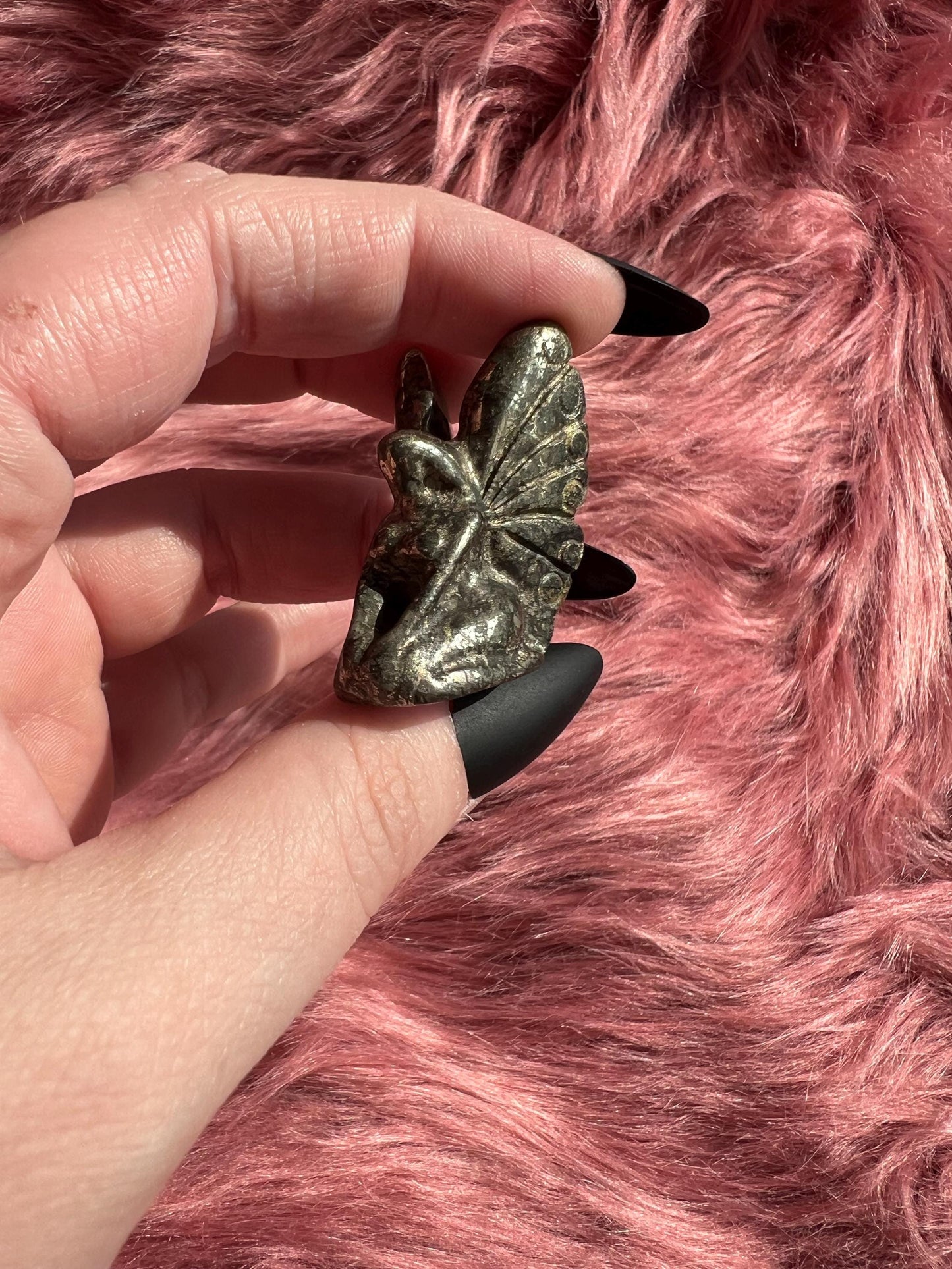 ONE (1) Stunning High Quality Small Fairy Pyrite Carving