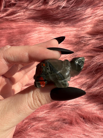 ONE (1) Stunning High Quality Mini Turtle Carving