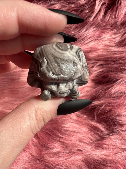 ONE (1) Stunning High Quality Small Cinnamaroll Dog Carving
