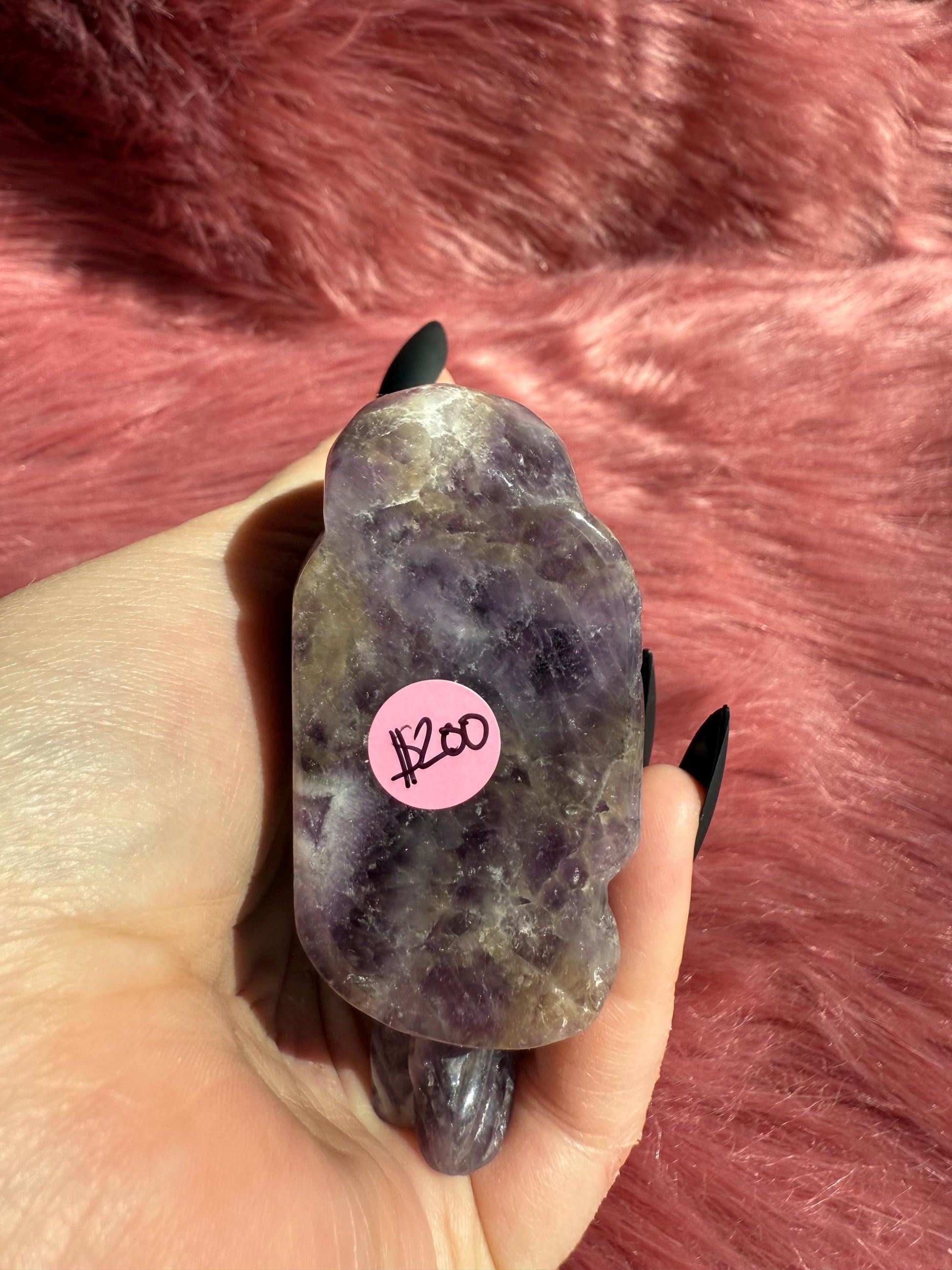 ONE (1) Stunning High Quality Dream Amethyst Hand Carved Unicorn