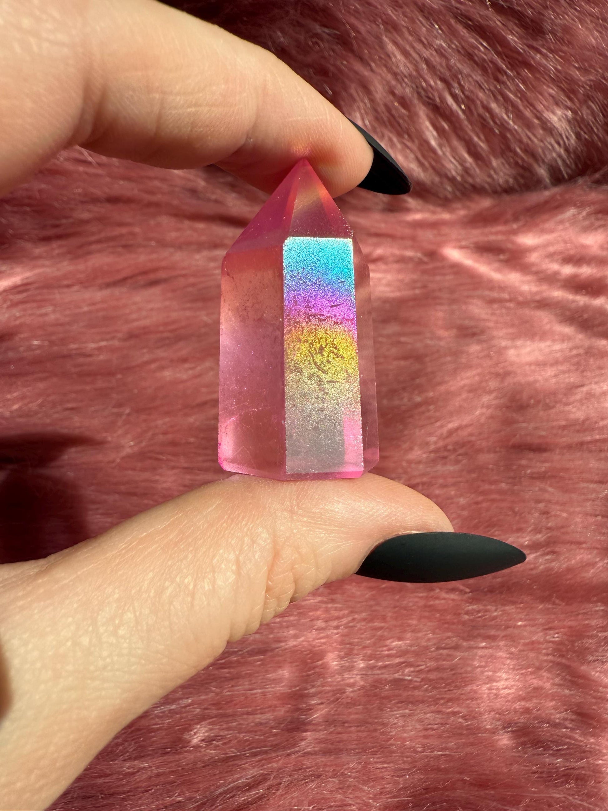 Stunning High Quality Aura Quartz Mini Tower