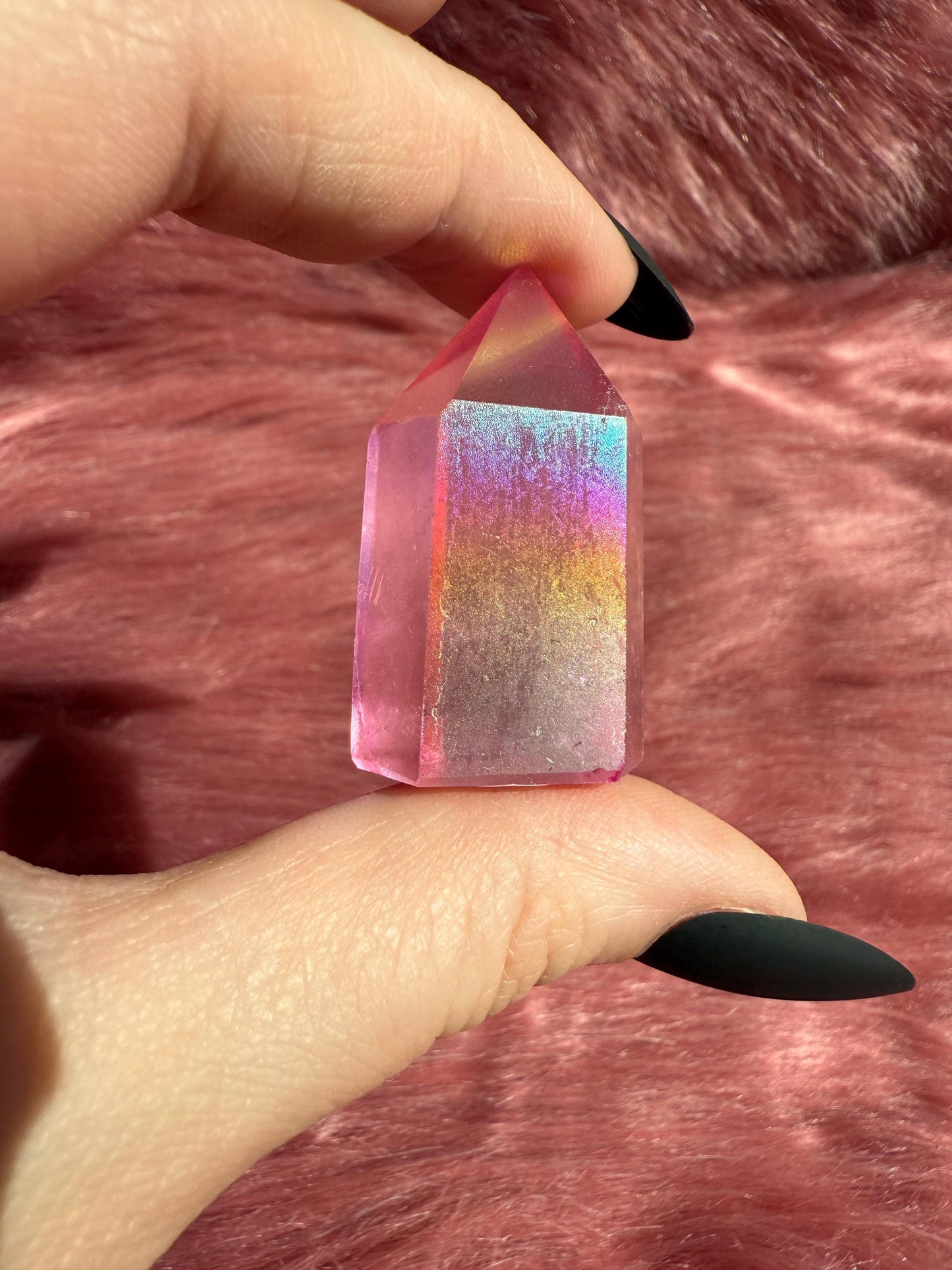Stunning High Quality Aura Quartz Mini Tower