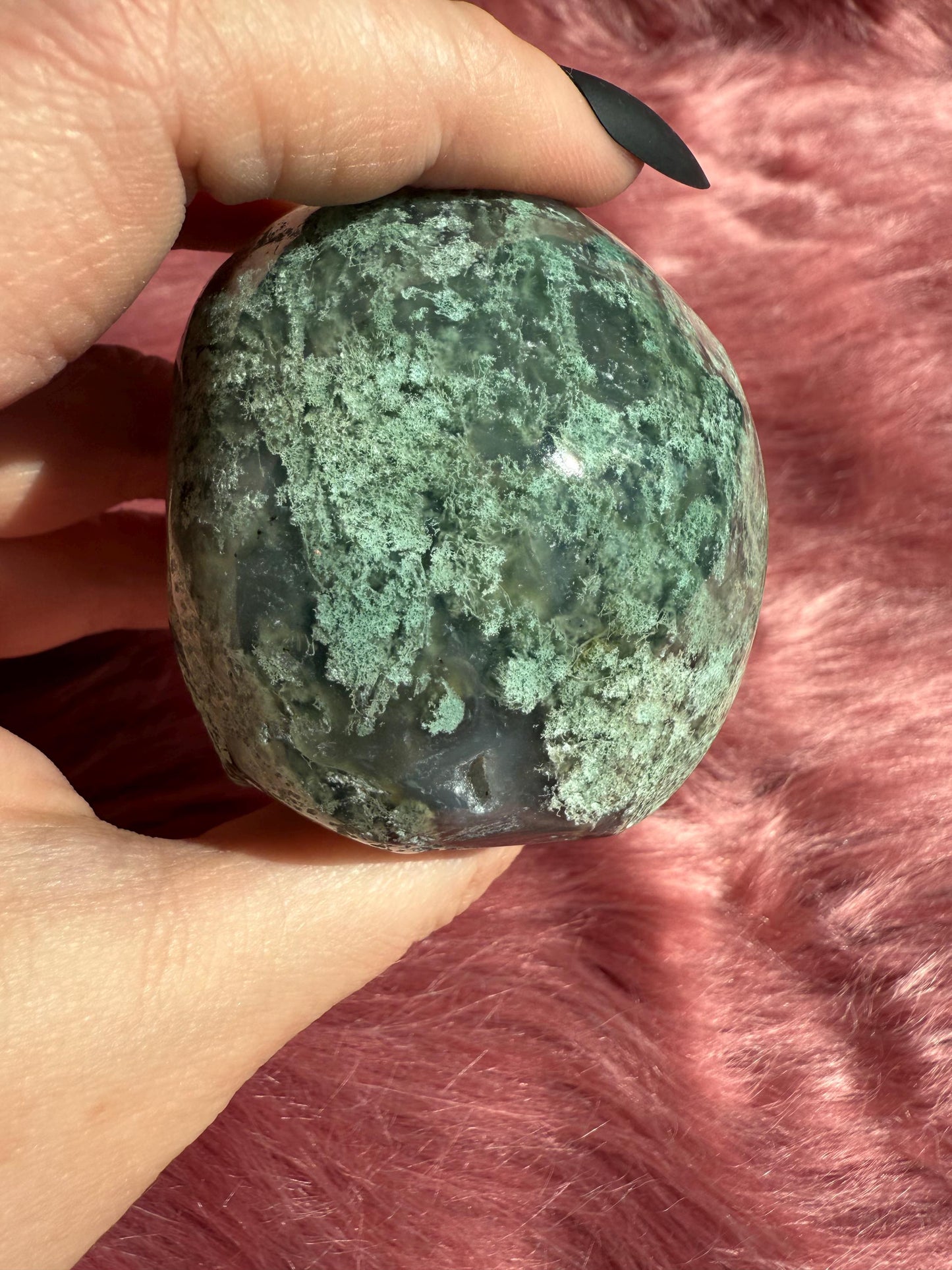 Stunning High Quality Moss Agate Skull G