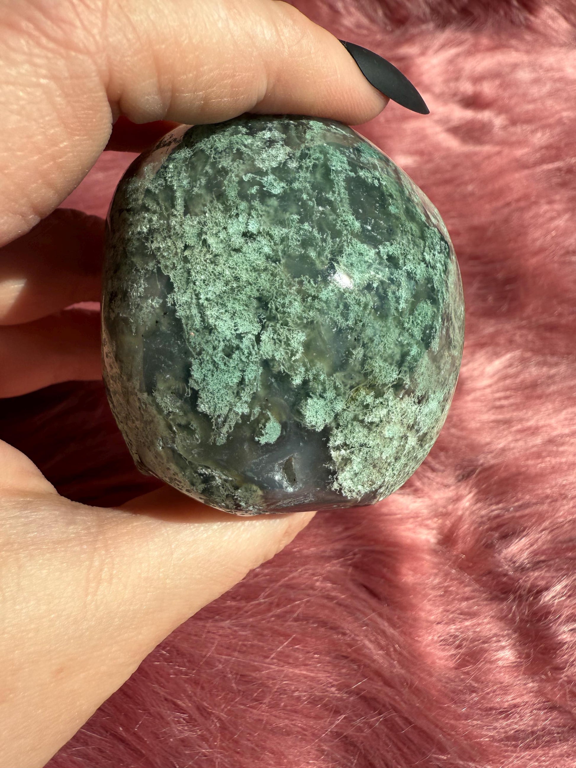 Stunning High Quality Moss Agate Skull G