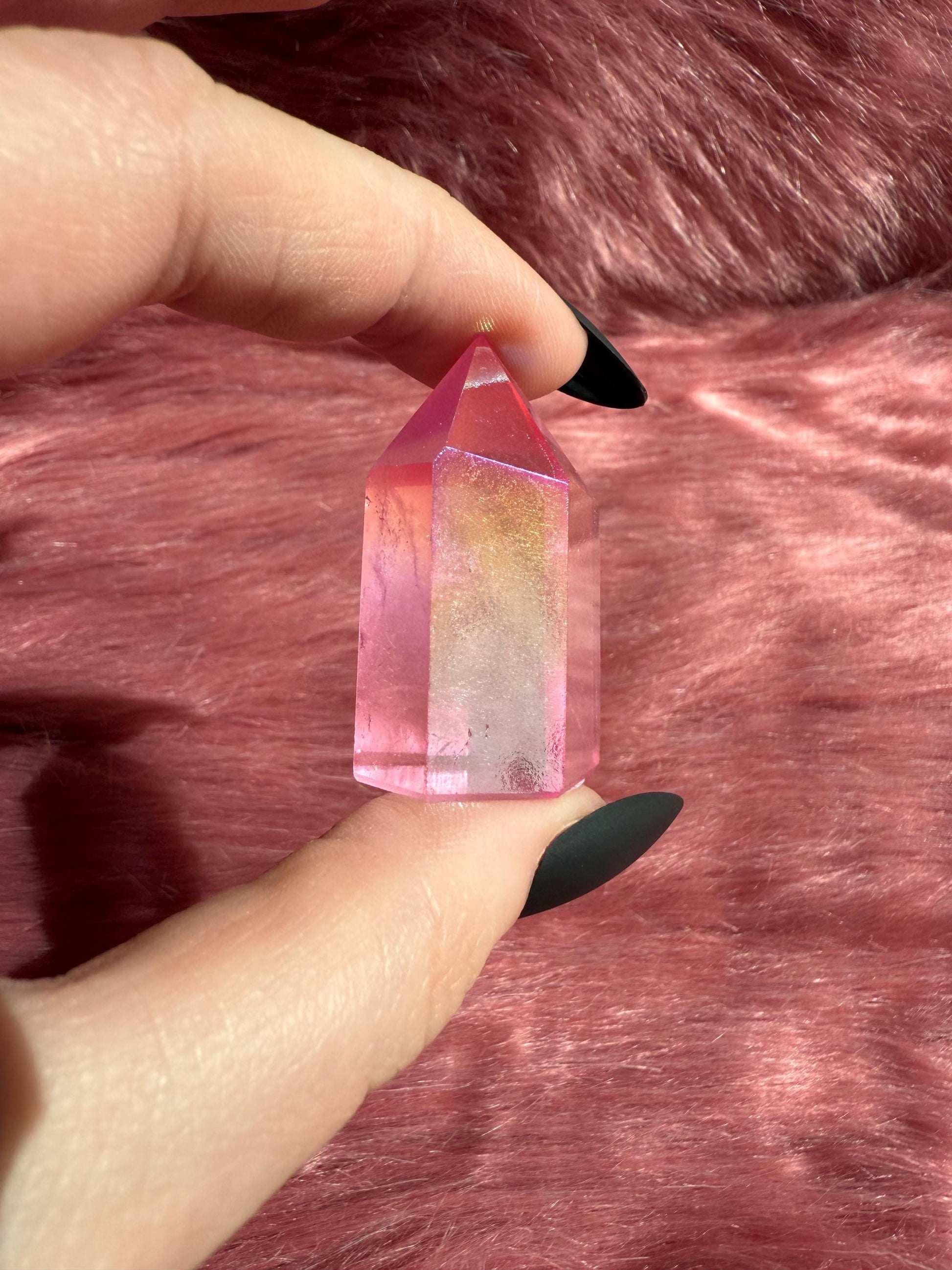Stunning High Quality Aura Quartz Mini Tower