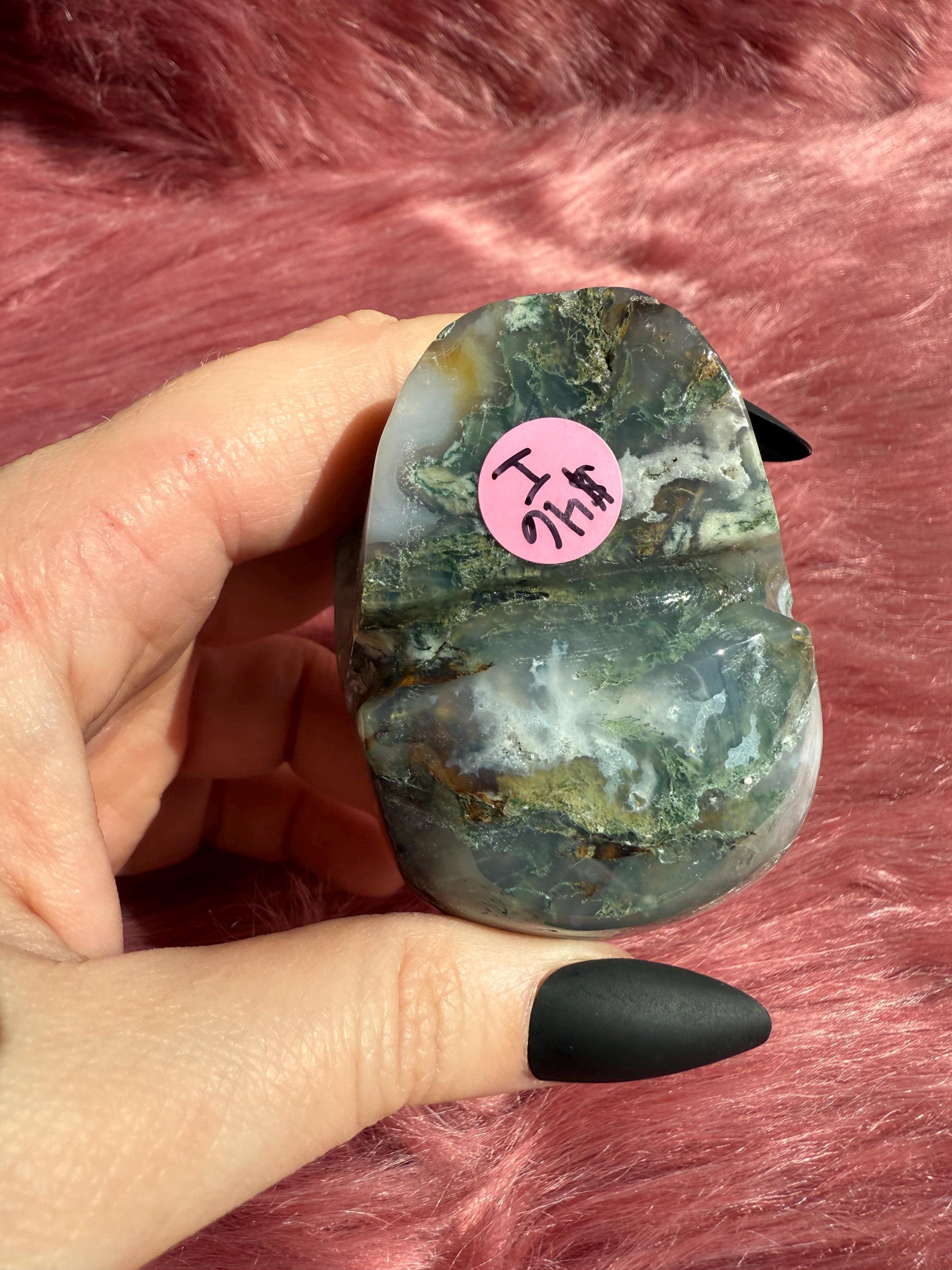 Stunning High Quality Moss Agate Skull I
