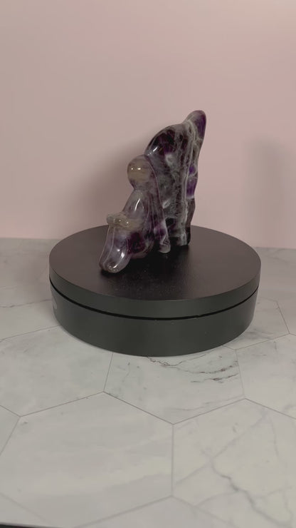 ONE (1) Stunning Dream Amethyst Fairy Crystal Carving